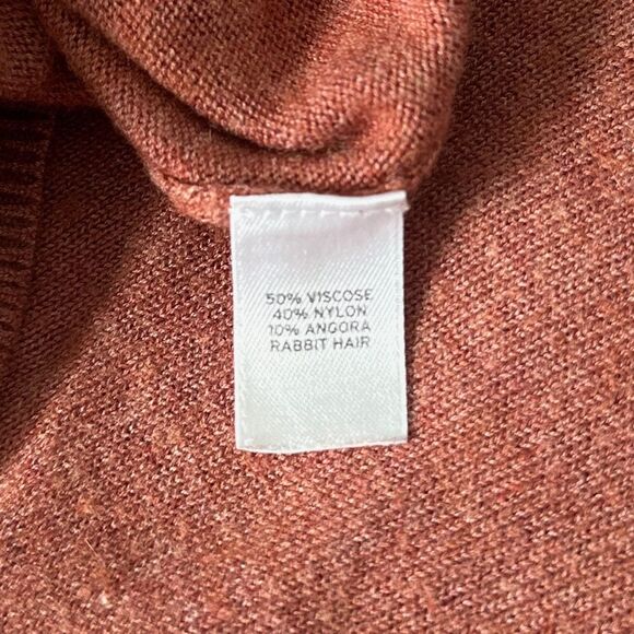 Trouvé Trouve Open Front Cardigan Sweater Angora Blend Orange Size Small - Picture 4 of 4